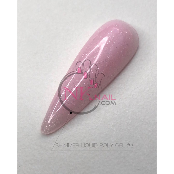 Жидкий полигель Crooz Shimmer Liquid Polygel №02, 15 мл
